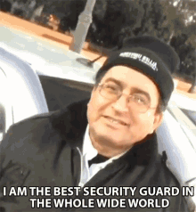 security guard the best the sexiest man zoom in laugh