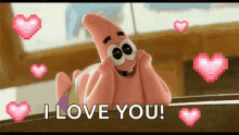 Patrick Star Love You GIF - Patrick Star Love You Hearts GIFs