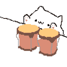 Bongo Cat Cat Meme GIF - Bongo Cat Cat Meme Slapping GIFs