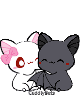 Cuddle Bats Sticker