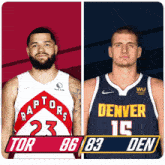 Toronto Raptors (86) Vs. Denver Nuggets (83) Third-fourth Period Break GIF - Nba Basketball Nba 2021 GIFs