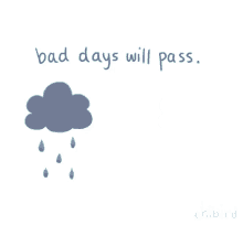 Positive Vibes Bad Days GIF - Positive Vibes Bad Days Rain Cloud GIFs