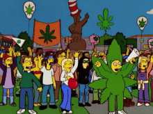 Party The Simpsons GIF - Party The Simpsons Marijuana GIFs