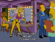 Tops Off Its Showtime GIF - Tops Off Its Showtime The Simpsons GIFs