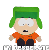 Im Desperate Kyle Broflovski Sticker - Im Desperate Kyle Broflovski South Park Stickers