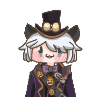 a cartoon character wearing a top hat and holding a letter