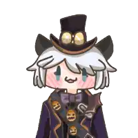 a cartoon character wearing a top hat and holding a letter