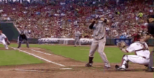 a baseball player with the number 5 on the back of his jersey