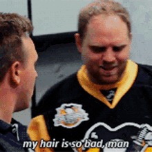 Pittsburgh Penguins Phil Kessel GIF - Pittsburgh Penguins Phil Kessel My Hair Is So Bad Man GIFs