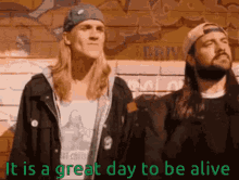 Jay And Silent Bob It Is A Great Day GIF - Jay And Silent Bob It Is A Great Day To Be Alive GIFs