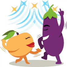 dancing eggplant life joypixels eggplant feeling it