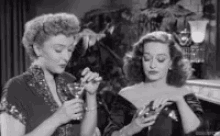 All About Eve Bette Davis GIF - All About Eve Bette Davis Drink GIFs