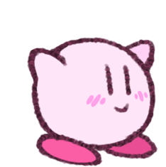 Waddle Kirby Sticker - Waddle Kirby Walking Stickers
