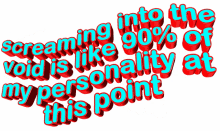 screaming void personality text animated text