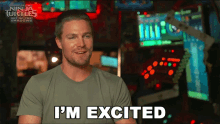 Im Excited Stephen Amell GIF - Im Excited Stephen Amell Casey Jones GIFs