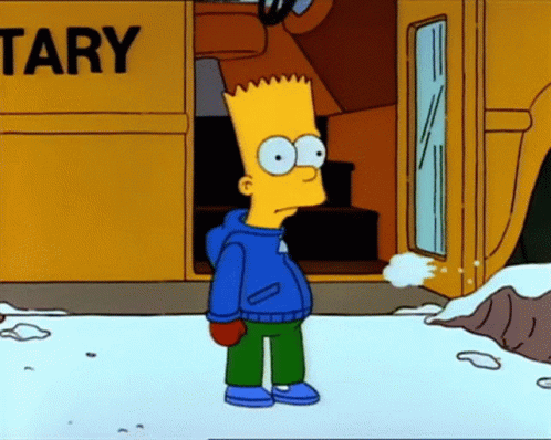Bart Simpson Snowball Fight GIF - Bart Simpson Snowball Fight The Simpsons  - Discover & Share GIFs