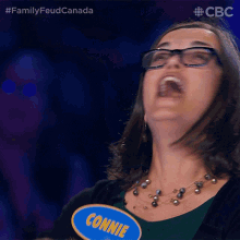 laughing connie family feud canada chuckle giggle