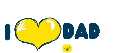 Love Yellow Sticker - Love Yellow Dad Stickers