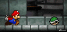 Mario Hammer Smash Mario Roll Fight GIF - Mario Hammer Smash Mario Roll Fight Koopa Vs Mario Fight GIFs