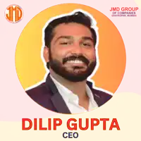 a picture of a man with the name dilip gupta ceo