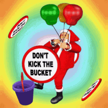 Stay Alive Santa Claus GIF - Stay Alive Santa Claus Dont Kick The Bucket GIFs