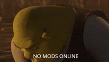 No Mods Online Smirk GIF - No Mods Online Smirk Shrek GIFs