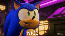 Nice Sonic The Hedgehog GIF - Nice Sonic The Hedgehog Sonic Prime GIFs