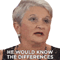 He Would Know The Differences Linda Sticker - He Would Know The Differences Linda Family Feud Canada Stickers
