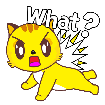 Yellow Cat Tangry Sticker - Yellow Cat Tangry Shocked Stickers