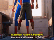 spiderman when im ready leap faith