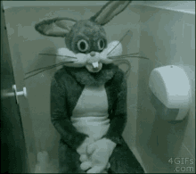 Sit With The Easter Bunny GIF