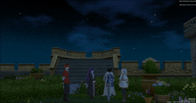 a group of people are standing in front of a building with a screen that says " hide all windows "