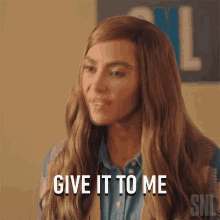 Give It To Me Kim Kardashian GIF - Give It To Me Kim Kardashian Saturday Night Live GIFs