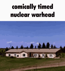 Comically Timed Nuclear Warhead Explosion GIF