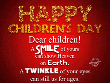 Happy Children'S Day Greetings GIF - Happy Children'S Day Greetings Sparkles GIFs
