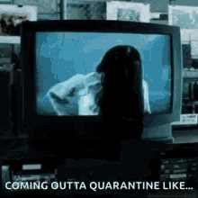 The Ring Coming Out Of Tv GIF - The Ring Coming Out Of Tv Quarantine GIFs