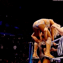 Becky Lynch Powerbomb GIF - Becky Lynch Powerbomb Charlotte Flair GIFs