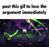post this gif to lose the argument immediately with a purple background