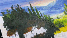a painting that was made in animatica is being displayed