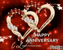 Happy Anniversary I Love You GIF - Happy Anniversary I Love You Hearts GIFs