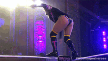 Top Rope Maneuver The Beast GIF - Top Rope Maneuver The Beast Reina Del Rey GIFs