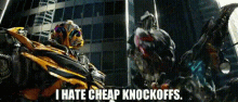 Transformers Bumblebee GIF - Transformers Bumblebee I Hate Cheap Knockoffs GIFs