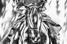 Creepy Horse Art GIF - Creepy Horse Art Sketch GIFs