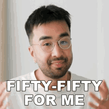 Fifty Fifty For Me Tim Dessaint GIF - Fifty Fifty For Me Tim Dessaint Half Half For Me GIFs
