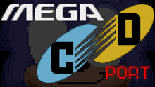 a pixel art of mega c and d port