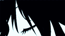 a close up of a person 's eye with a dark background