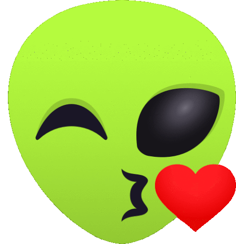 Muah Alien Sticker - Muah Alien Joypixels Stickers