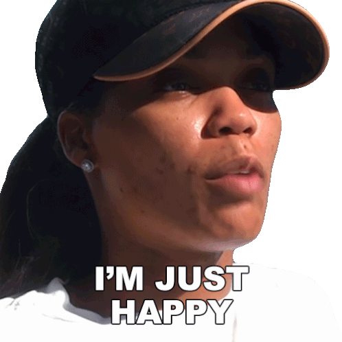 I'M Just Happy You'Re Here Jac'Eil Duckworth Sticker - I'M Just Happy You'Re Here Jac'Eil Duckworth Basketball Wives Stickers