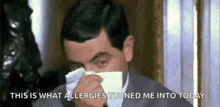 Mr Bean Allergies GIF - Mr Bean Allergies Sneeze GIFs