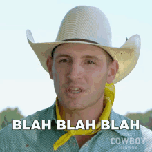 Blah Blah Blah Cuatro Houston GIF - Blah Blah Blah Cuatro Houston Ultimate Cowboy Showdown GIFs